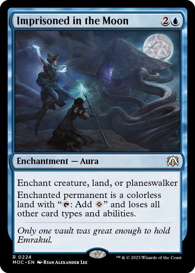 Image for Imprisoned in the Moon (Commander: March of the Machine) (224) - Magic: The Gathering
