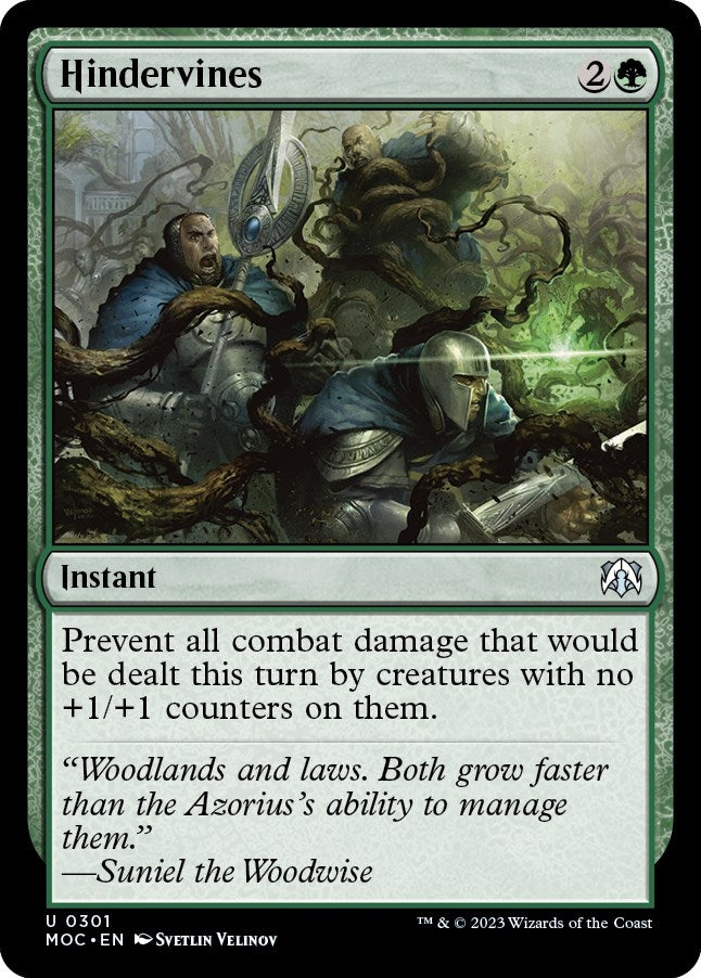Image for Hindervines (Commander: March of the Machine) (301) - Magic: The Gathering