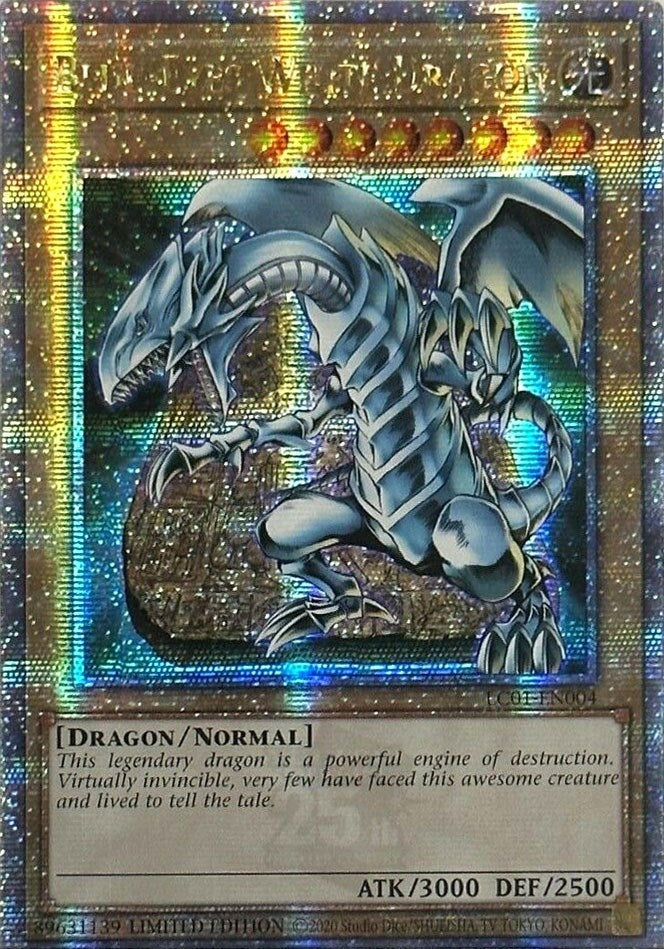 Image for Blue-Eyes White Dragon (Quarter Century Secret Rare) (Legendary Collection: 25th Anniversary Edition) (LC01-EN004) - YuGiOh