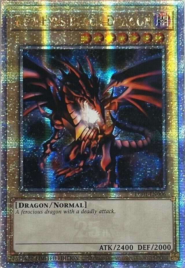 Image for Red-Eyes Black Dragon (Quarter Century Secret Rare) (Legendary Collection: 25th Anniversary Edition) (LC01-EN006) - YuGiOh