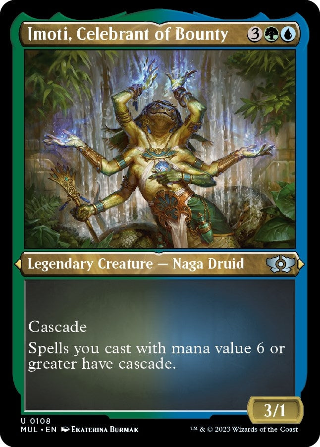 Image for Imoti, Celebrant of Bounty (Foil Etched) (March of the Machine: Multiverse Legends) (108) - Magic: The Gathering