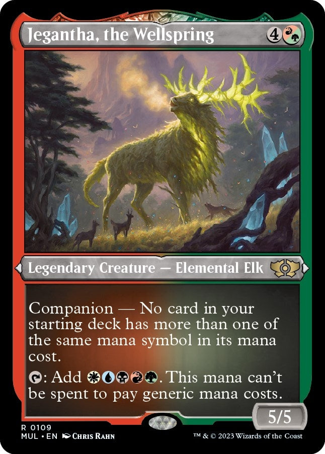 Image for Jegantha, the Wellspring (Foil Etched) (March of the Machine: Multiverse Legends) (109) - Magic: The Gathering