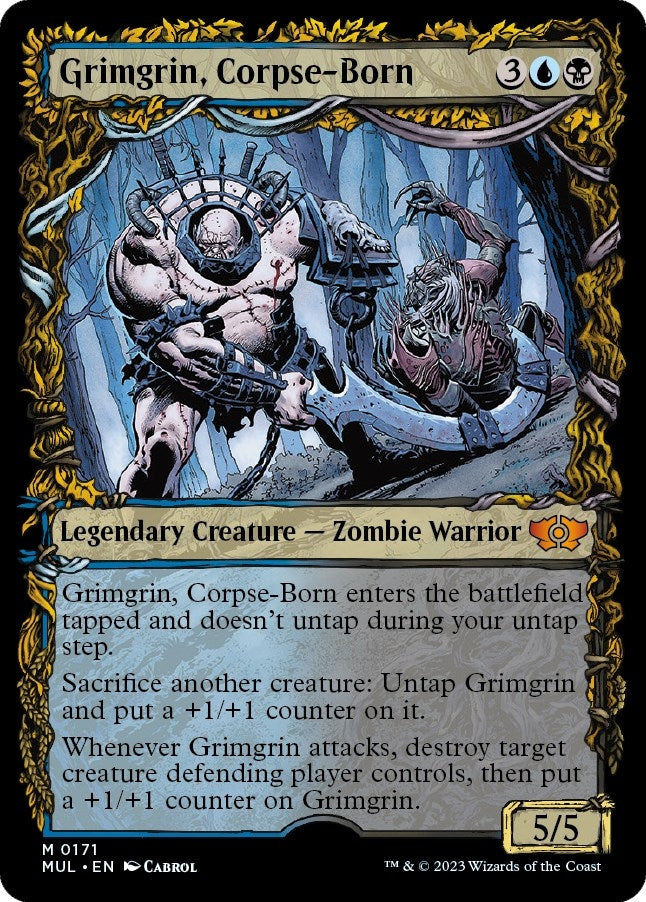 Image for Grimgrin, Corpse-Born (Halo Foil) (March of the Machine: Multiverse Legends) (171) - Magic: The Gathering