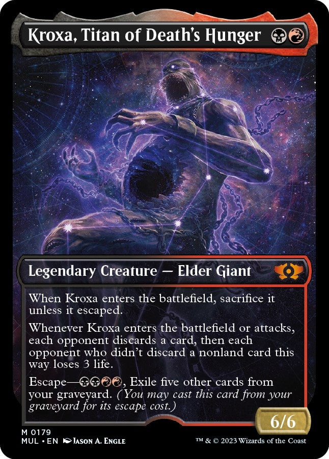 Image for Kroxa, Titan of Death's Hunger (Halo Foil) (March of the Machine: Multiverse Legends) (179) - Magic: The Gathering