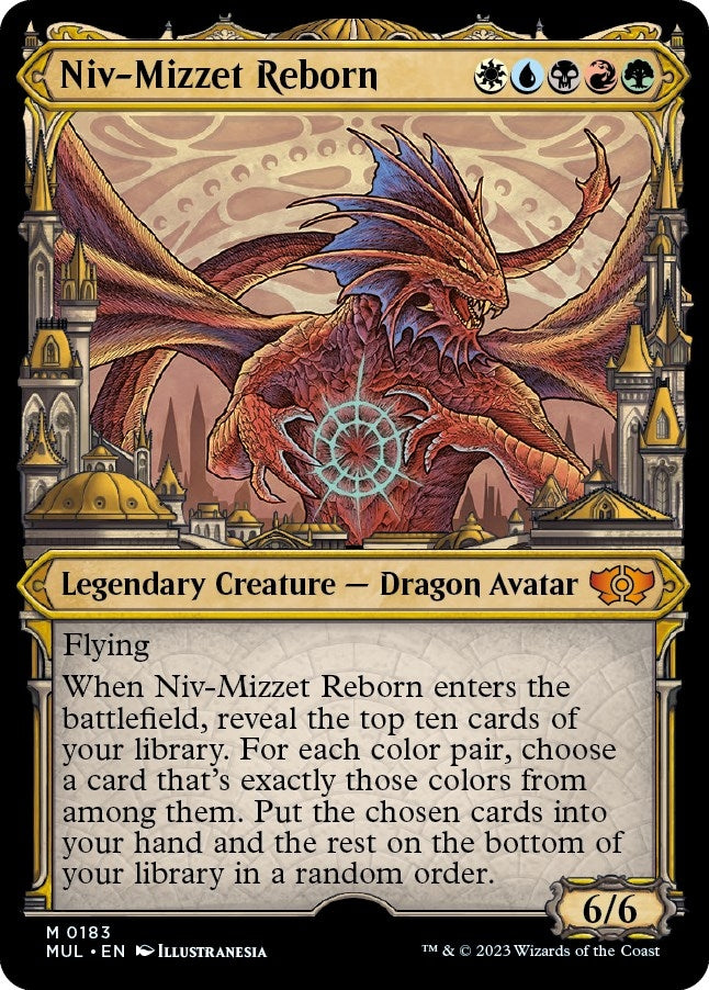 Image for Niv-Mizzet Reborn (Halo Foil) (March of the Machine: Multiverse Legends) (183) - Magic: The Gathering
