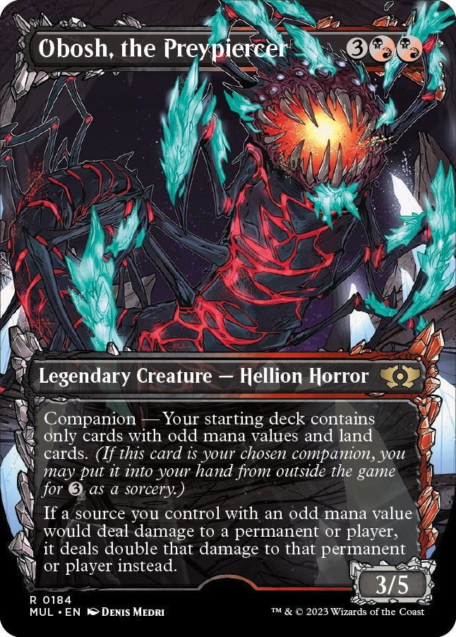 Image for Obosh, the Preypiercer (Halo Foil) (March of the Machine: Multiverse Legends) (184) - Magic: The Gathering