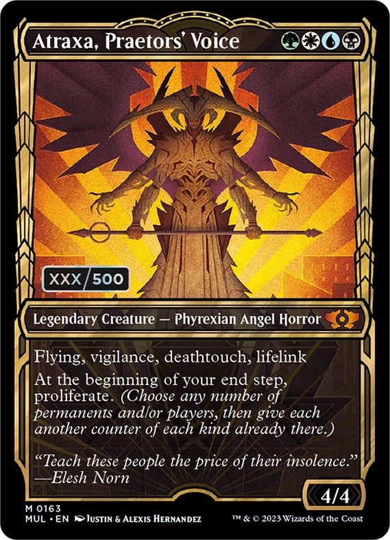Image for Atraxa, Praetors' Voice (Serial Numbered) (March of the Machine: Multiverse Legends) (163) - Magic: The Gathering