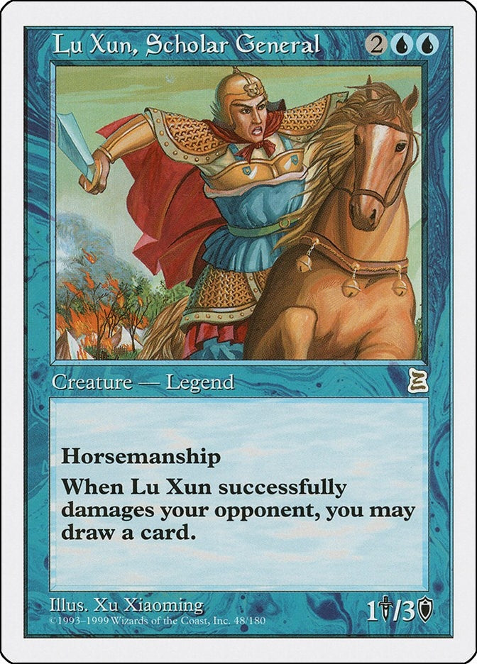Image for Lu Xun, Scholar General (Portal Three Kingdoms) (48) - Magic: The Gathering