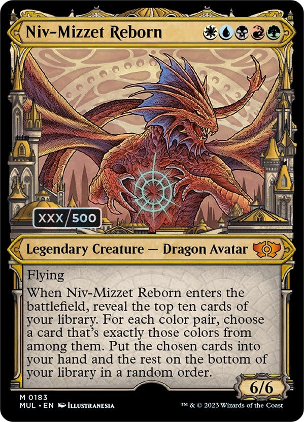 Image for Niv-Mizzet Reborn (Serial Numbered) (March of the Machine: Multiverse Legends) (183) - Magic: The Gathering