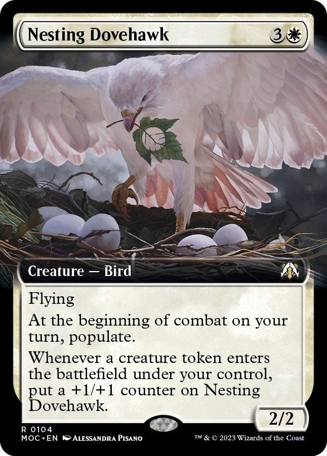 Image for Nesting Dovehawk (Extended Art) (Commander: March of the Machine) (104) - Magic: The Gathering