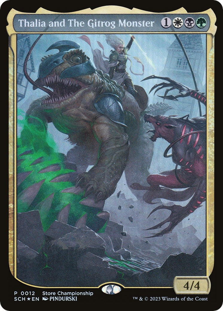 Image for Thalia and The Gitrog Monster (Game Day & Store Championship Promos) (12) - Magic: The Gathering
