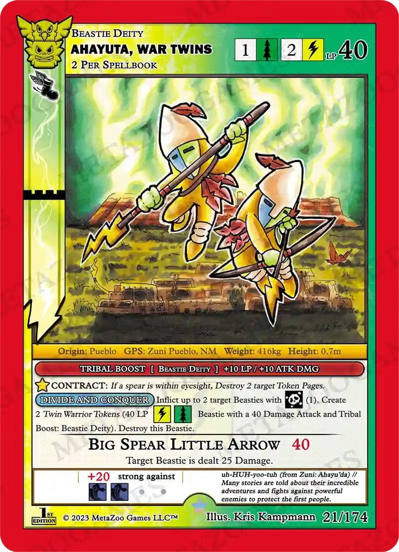 Image for Ahayuta, War Twins (Native: First Edition) (21/174) - MetaZoo