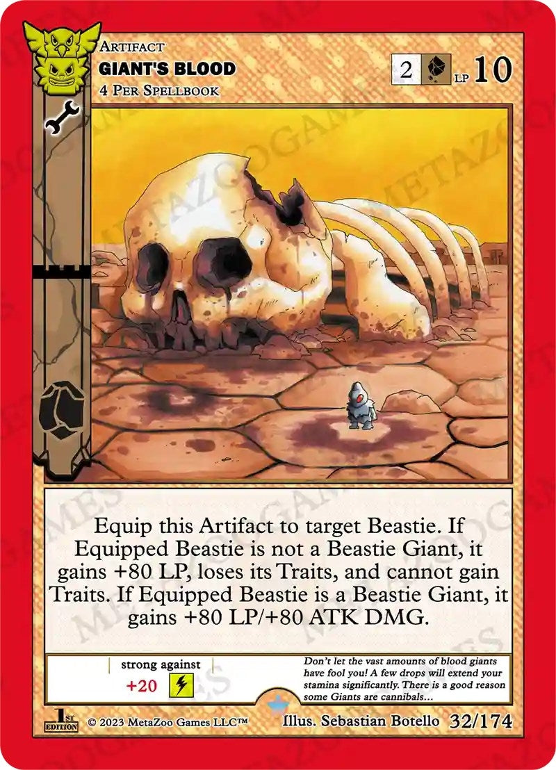 Image for Giant's Blood (Native: First Edition) (32/174) - MetaZoo