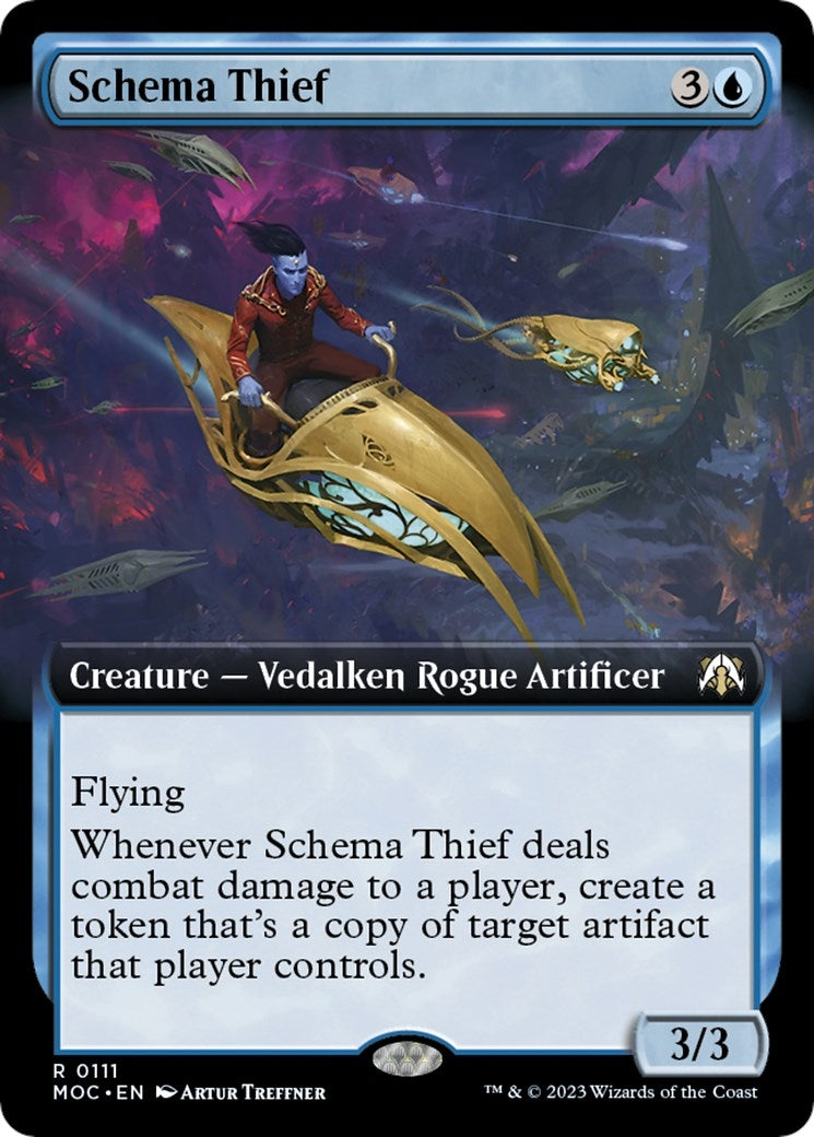 Image for Schema Thief (Extended Art) (Commander: March of the Machine) (111) - Magic: The Gathering