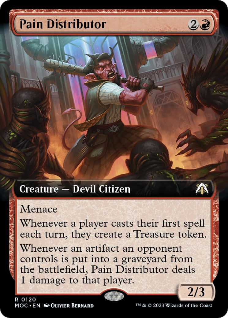 Image for Pain Distributor (Extended Art) (Commander: March of the Machine) (120) - Magic: The Gathering