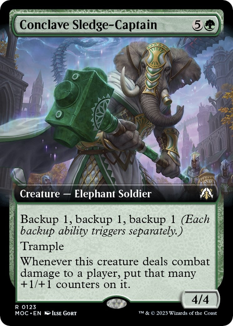 Image for Conclave Sledge-Captain (Extended Art) (Commander: March of the Machine) (123) - Magic: The Gathering