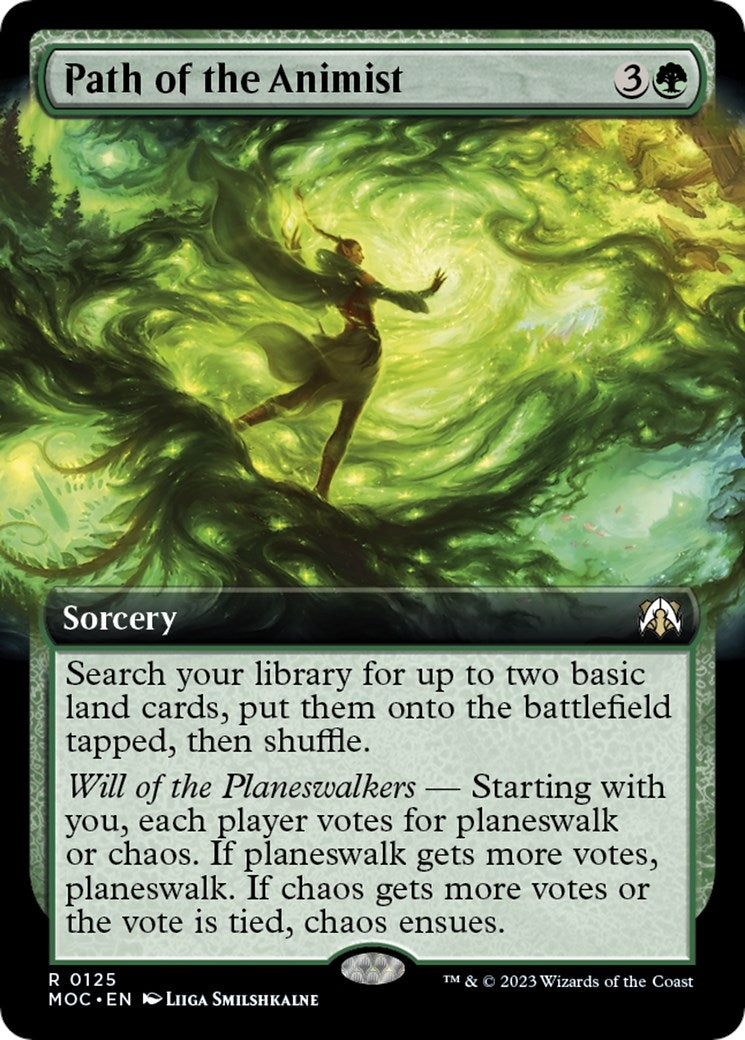 Image for Path of the Animist (Extended Art) (Commander: March of the Machine) (125) - Magic: The Gathering