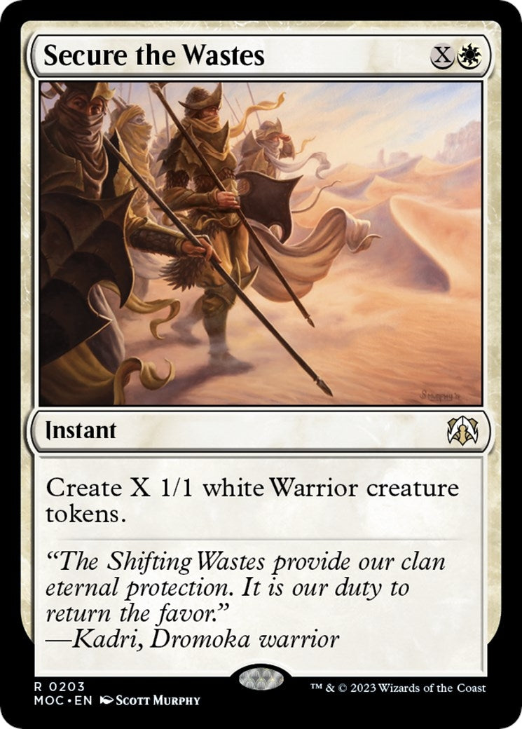 Image for Secure the Wastes (Commander: March of the Machine) (203) - Magic: The Gathering