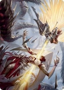 Image for Elspeth's Smite Art Card (Art Series: March of the Machine) (5) - Magic: The Gathering
