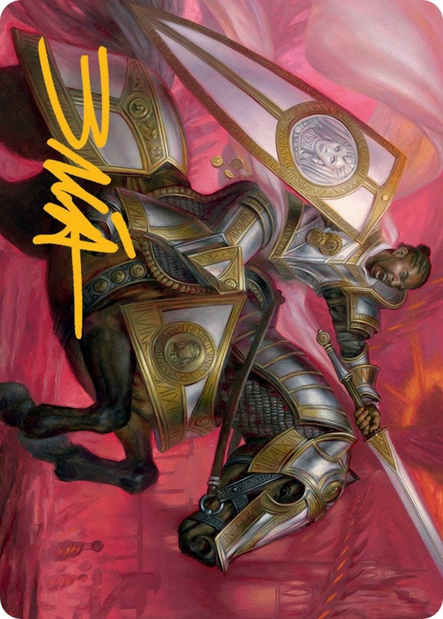 Image for Sigiled Sentinel Art Card (Gold-Stamped Signature) (Art Series: March of the Machine) (9) - Magic: The Gathering