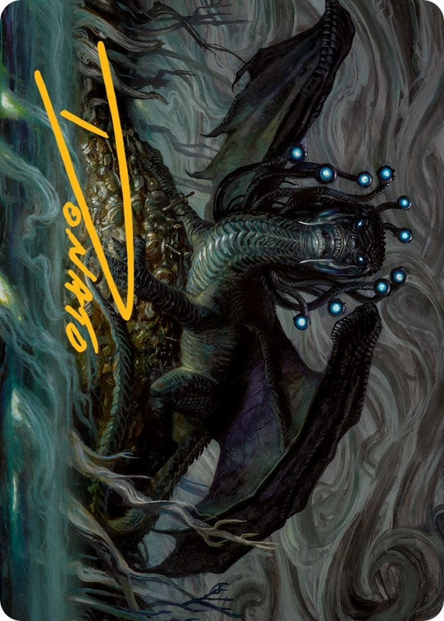 Image for Oculus Whelp Art Card (Gold-Stamped Signature) (Art Series: March of the Machine) (15) - Magic: The Gathering