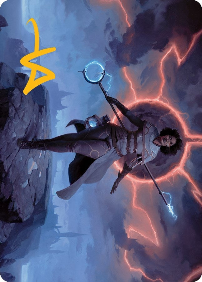 Image for Rona, Herald of Invasion Art Card (Gold-Stamped Signature) (Art Series: March of the Machine) (16) - Magic: The Gathering