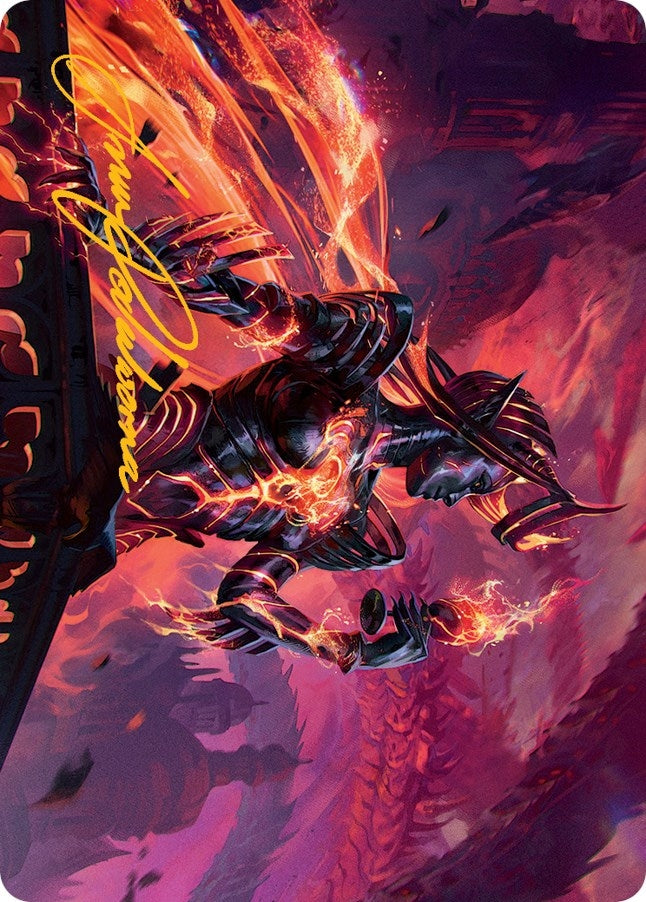 Image for Ayara, Furnace Queen Art Card (Gold-Stamped Signature) (Art Series: March of the Machine) (21) - Magic: The Gathering