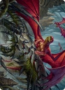Image for Hoarding Broodlord Art Card (Art Series: March of the Machine) (23) - Magic: The Gathering