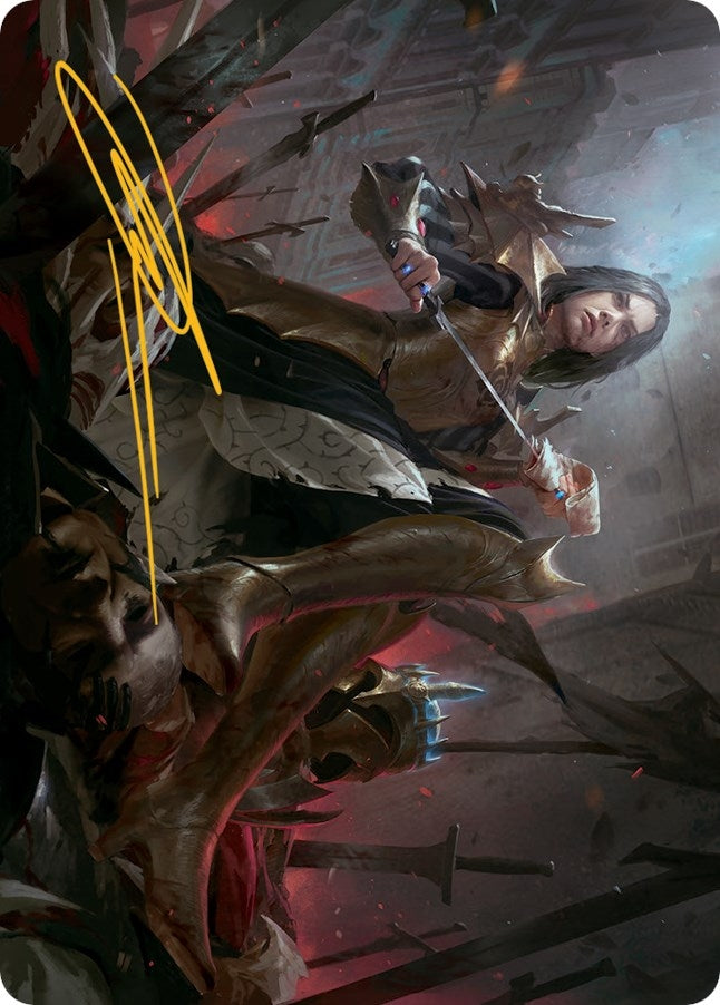 Image for Marchesa, Resolute Monarch Art Card (25/81) (Gold-Stamped Signature) (Art Series: March of the Machine) (25) - Magic: The Gathering