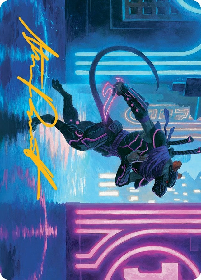 Image for Nezumi Informant Art Card (Gold-Stamped Signature) (Art Series: March of the Machine) (27) - Magic: The Gathering