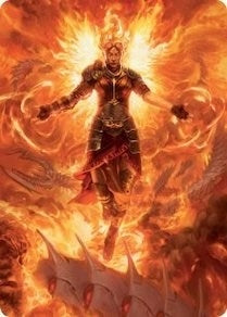 Image for Chandra, Hope's Beacon Art Card (Art Series: March of the Machine) (30) - Magic: The Gathering