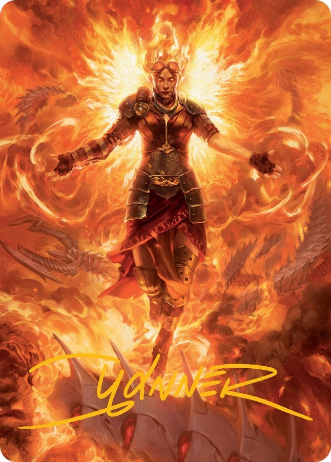 Image for Chandra, Hope's Beacon Art Card (Gold-Stamped Signature) (Art Series: March of the Machine) (30) - Magic: The Gathering