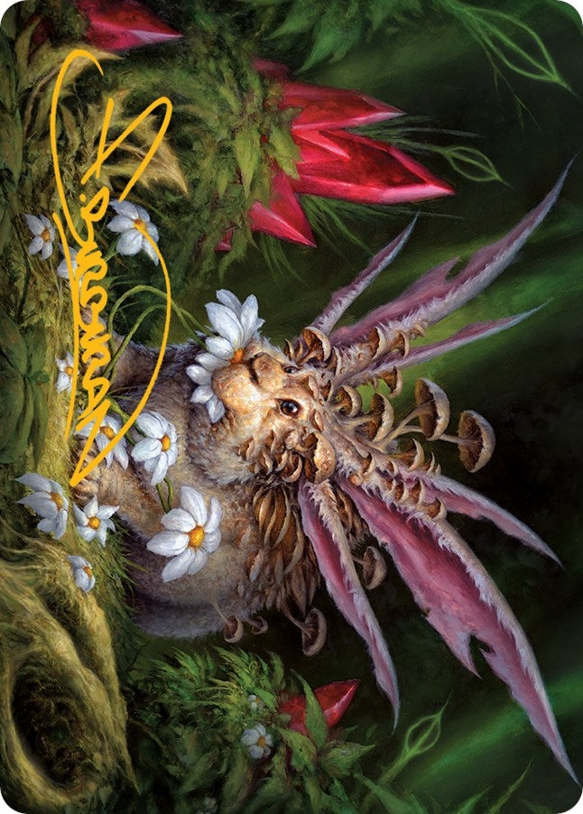 Image for Placid Rottentail Art Card (Gold-Stamped Signature) (Art Series: March of the Machine) (39) - Magic: The Gathering
