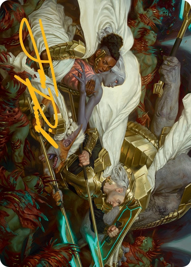 Image for Storm the Seedcore (Gold-Stamped Signature) (Art Series: March of the Machine) (41) - Magic: The Gathering
