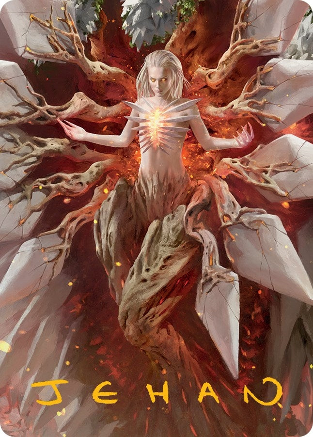 Image for Wrenn and Realmbreaker Art Card (Gold-Stamped Signature) (Art Series: March of the Machine) (56) - Magic: The Gathering