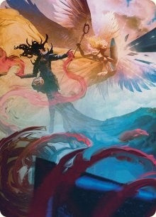 Image for Drana and Linvala Art Card (Art Series: March of the Machine) (58) - Magic: The Gathering