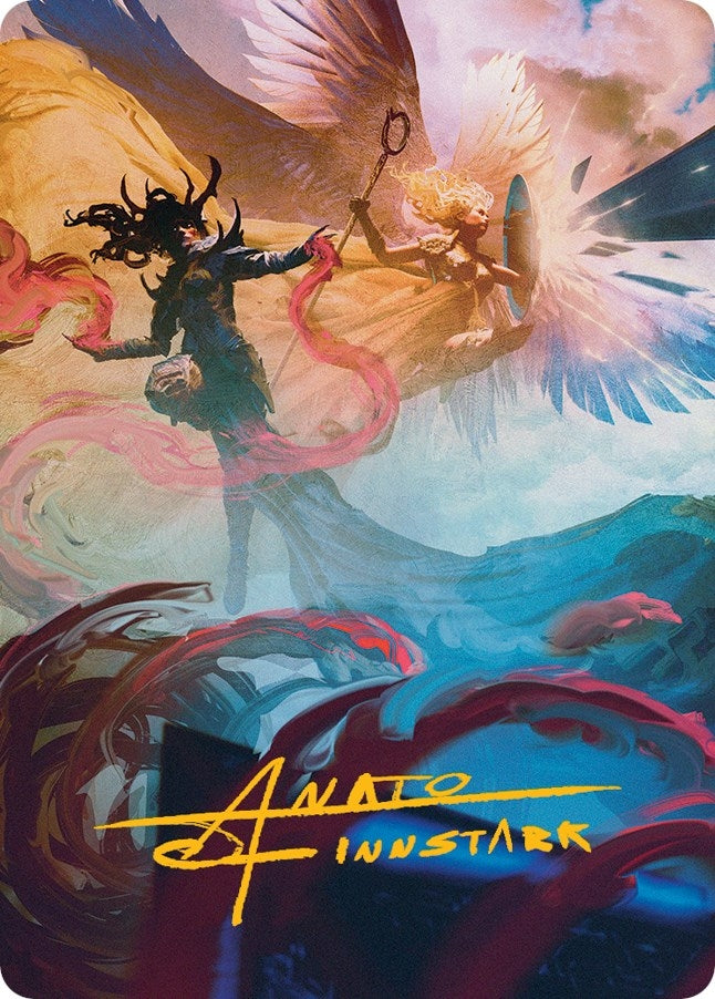 Image for Drana and Linvala Art Card (Gold-Stamped Signature) (Art Series: March of the Machine) (58) - Magic: The Gathering