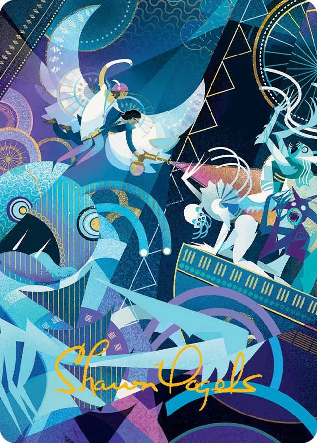 Image for Errant and Giada Art Card (Gold-Stamped Signature) (Art Series: March of the Machine) (59) - Magic: The Gathering