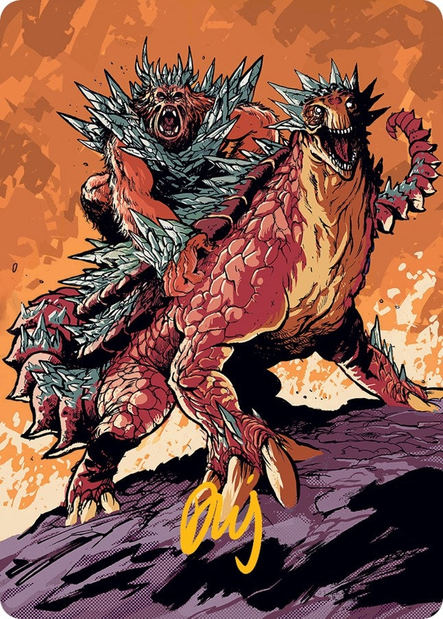 Image for Kogla and Yidaro Art Card (Gold-Stamped Signature) (Art Series: March of the Machine) (61) - Magic: The Gathering