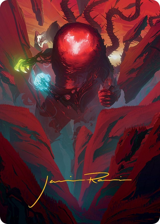 Image for Omnath, Locus of All Art Card (62/81) (Gold-Stamped Signature) (Art Series: March of the Machine) (62) - Magic: The Gathering