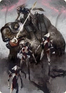 Image for Thalia and The Gitrog Monster Art Card (Art Series: March of the Machine) (65) - Magic: The Gathering