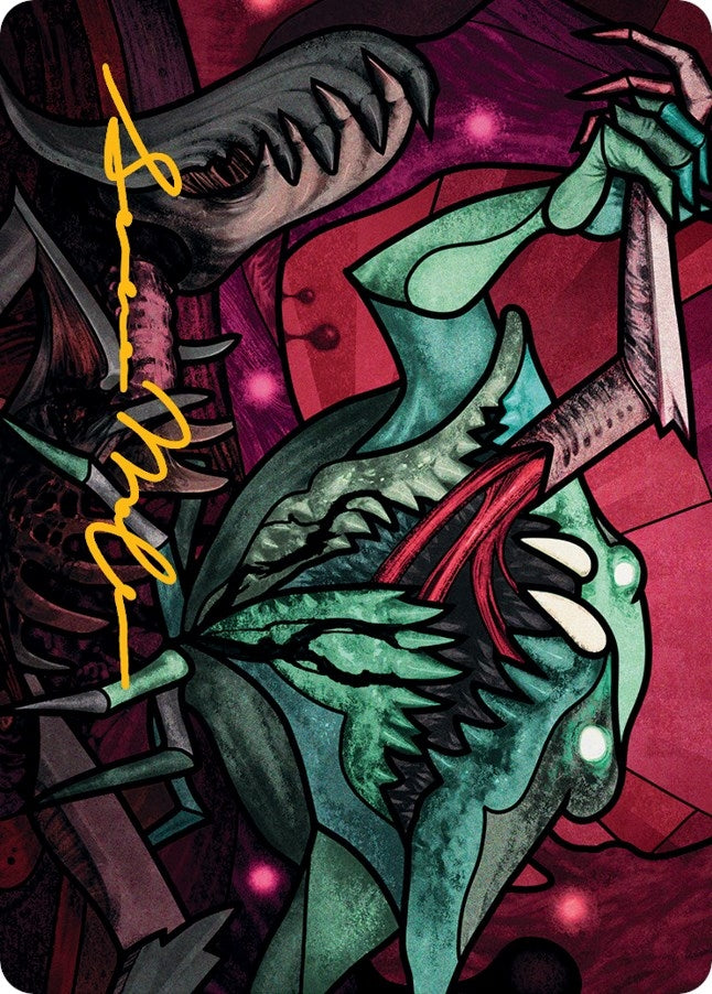 Image for Yargle, Glutton of Urborg Art Card (Gold-Stamped Signature) (Art Series: March of the Machine) (72) - Magic: The Gathering