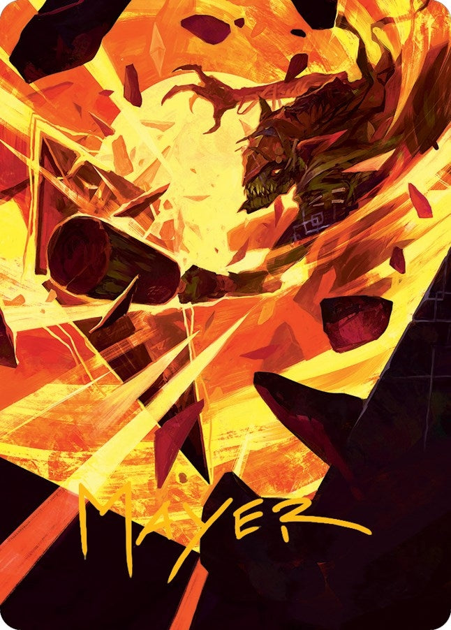 Image for Zada, Hedron Grinder Art Card (Gold-Stamped Signature) (Art Series: March of the Machine) (75) - Magic: The Gathering