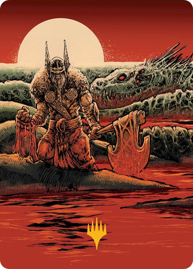 Image for Fynn, the Fangbearer Art Card (Gold-Stamped Signature) (Art Series: March of the Machine) (76) - Magic: The Gathering