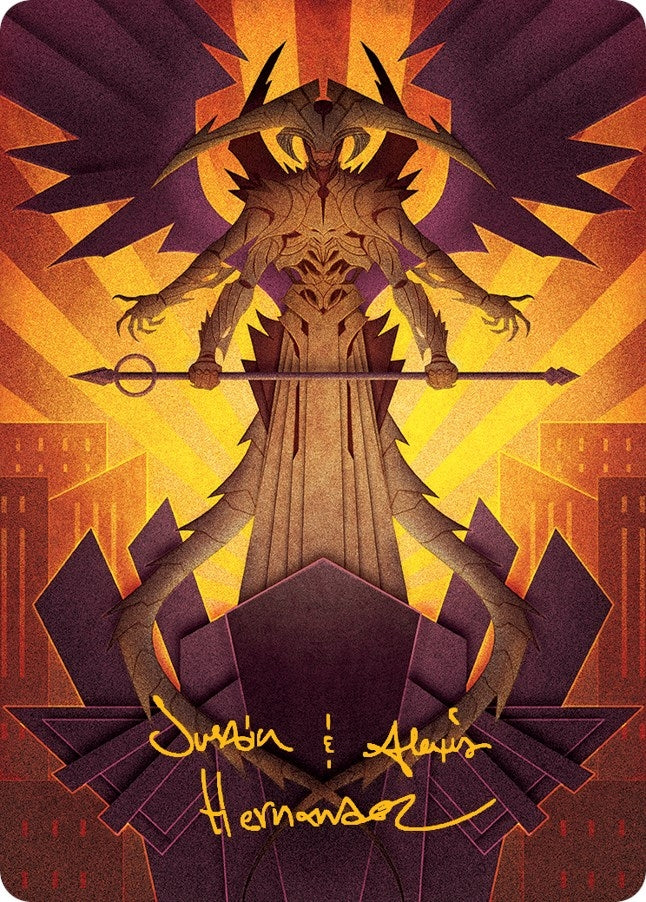 Image for Atraxa, Praetors' Voice Art Card (Gold-Stamped Signature) (Art Series: March of the Machine) (77) - Magic: The Gathering