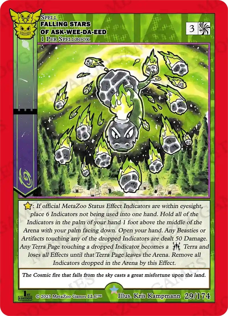 Image for Falling Stars of Ask-wee-da-eed (Native: First Edition) (29/174) - MetaZoo