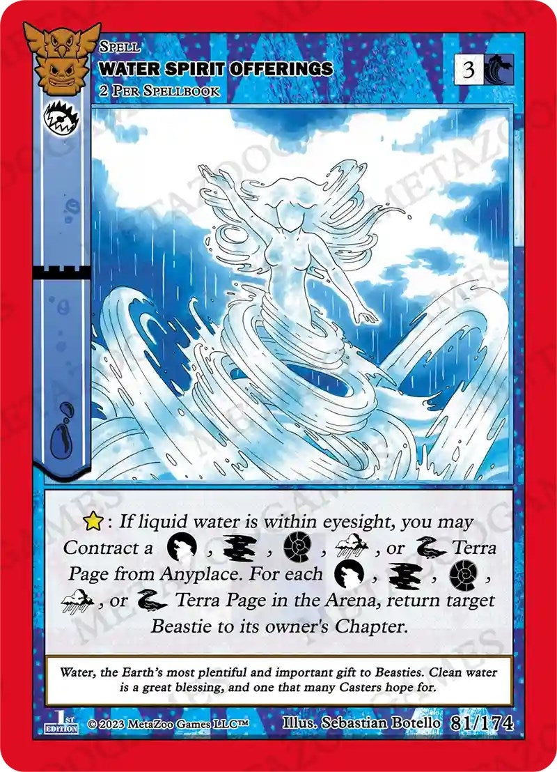 Image for Water Spirit Offerings (Native: First Edition) (81/174) - MetaZoo