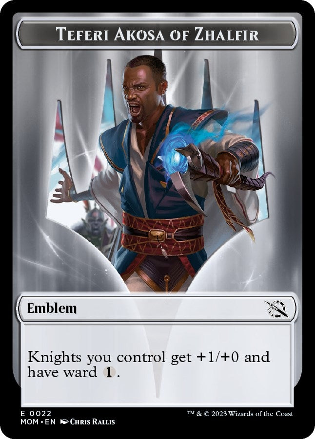 Image for Emblem - Teferi Akosa of Zhalfir (March of the Machine) (22) - Magic: The Gathering