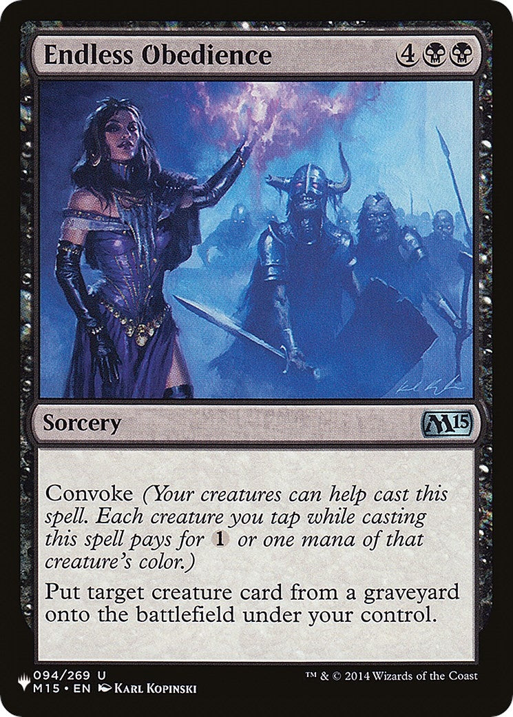 Image for Endless Obedience (The List Reprints) (094/269) - Magic: The Gathering