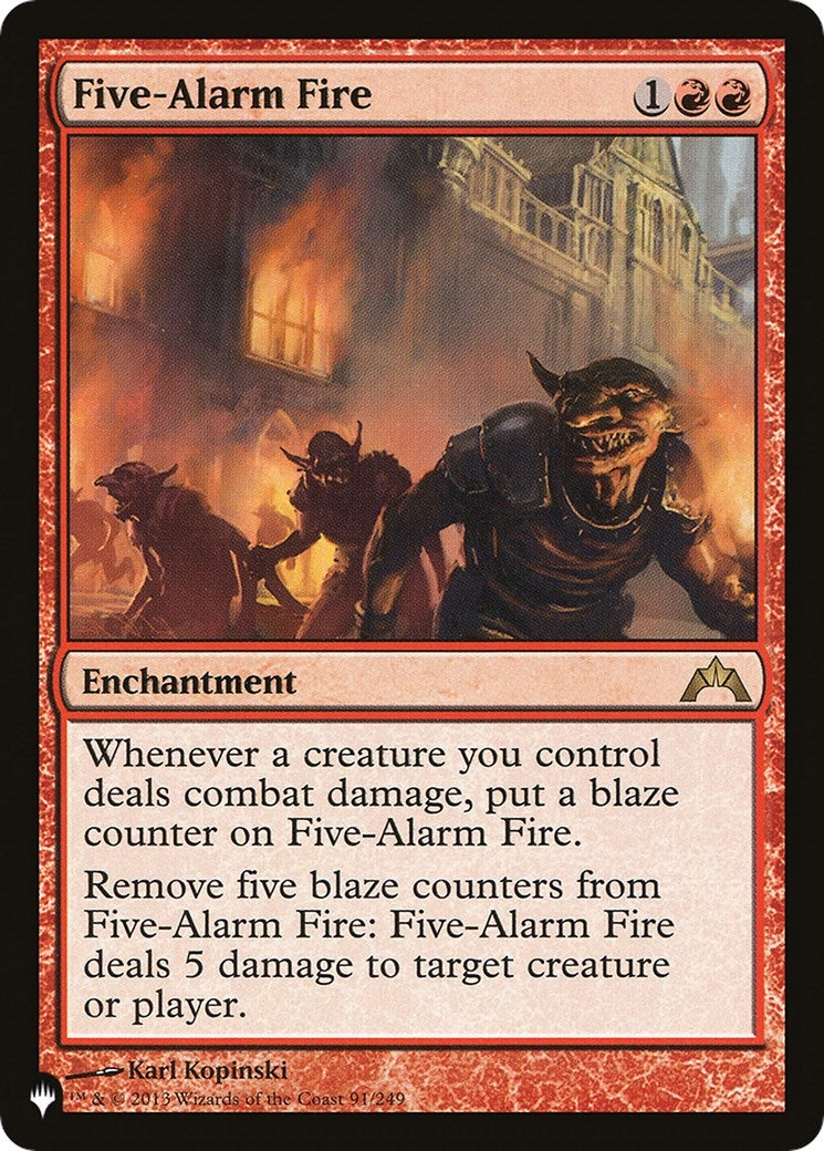 Image for Five-Alarm Fire (The List Reprints) (91/249) - Magic: The Gathering